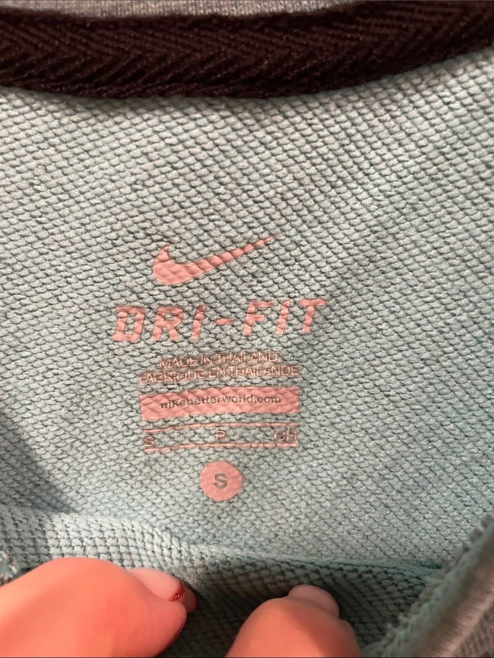 Nike Teal Sleeveless Workout Tank with Light Blue Logo - Picture 2 of 3